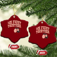Endometrial Cancer Warrior Ceramic Ornament We Fight Together Boxing Gift