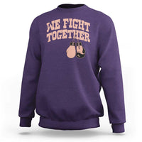 Endometrial Cancer Warrior Sweatshirt We Fight Together Boxing Gift