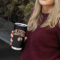 Endometrial Cancer Warrior Tumbler Cup We Fight Together Boxing Gift