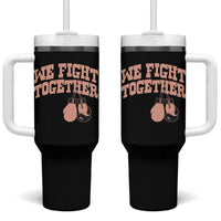 Endometrial Cancer Warrior Tumbler With Handle We Fight Together Boxing Gift