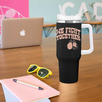 Endometrial Cancer Warrior Tumbler With Handle We Fight Together Boxing Gift
