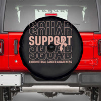 Endometrial Cancer Awareness Spare Tire Cover Support Squad Ribbon Warrior