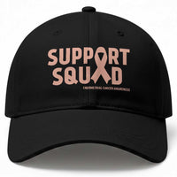 Endometrial Cancer Awareness Baseball Cap Support Squad Warrior Gift