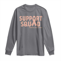 Endometrial Cancer Awareness Long Sleeve Shirt Support Squad Warrior Gift