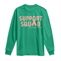 Endometrial Cancer Awareness Long Sleeve Shirt Support Squad Warrior Gift