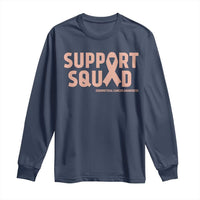 Endometrial Cancer Awareness Long Sleeve Shirt Support Squad Warrior Gift