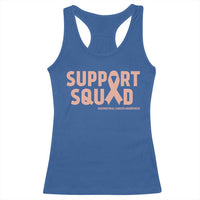 Endometrial Cancer Awareness Racerback Tank Top Support Squad Warrior Gift
