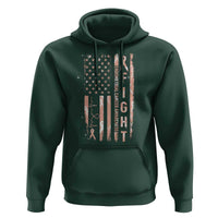 American Flag Endometrial Cancer Hoodie Fight Together Peach Ribbon Support Squad