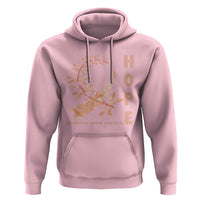 Peach Dragonfly Endometrial Cancer Hoodie Hope And Strength