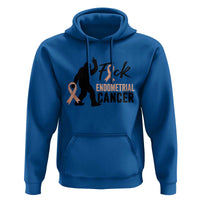 Funny Bigfoot Fuck Endometrial Cancer Awareness Gift Hoodie