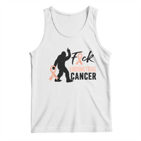 Funny Bigfoot Fuck Endometrial Cancer Awareness Gift Tank Top