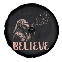 Funny Bigfoot Blowing Dandelion Flower Graphic Spare Tire Cover Believe Endometrial Cancer Awareness