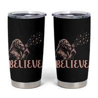 Funny Bigfoot Blowing Dandelion Flower Graphic Tumbler Cup Believe Endometrial Cancer Awareness