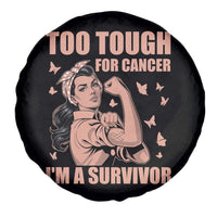 Endometrial Cancer Warrior Spare Tire Cover Too Tough For Cancer Im A Survivor