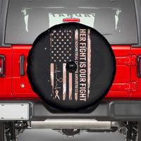 Patriotic Endometrial Cancer Awareness Spare Tire Cover Her Fight Our Fight