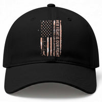 Patriotic Endometrial Cancer Awareness Baseball Cap Her Fight Our Fight