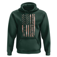 Patriotic Endometrial Cancer Awareness Hoodie Her Fight Our Fight