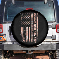 American Flag Endometrial Cancer Support Spare Tire Cover My Moms Fight My Fight