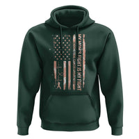 American Flag Endometrial Cancer Support Hoodie My Moms Fight My Fight