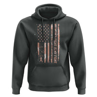 American Flag Endometrial Cancer Support Hoodie My Moms Fight My Fight