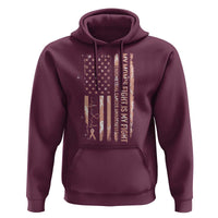 American Flag Endometrial Cancer Support Hoodie My Moms Fight My Fight
