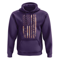 American Flag Endometrial Cancer Support Hoodie My Moms Fight My Fight