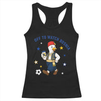 Off To Watch Bosnia Racerback Tank Top Funny Goose Fudbal Fan Gift