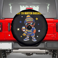 Bosnian Teddy Bear Fudbal Fan Spare Tire Cover Off To Watch Bosnia