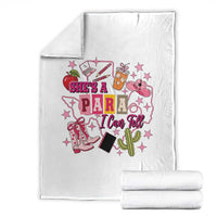 Funny Western Teacher Aide Graphic Throw Blanket She's A Para I Can Tell
