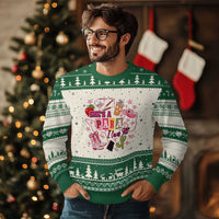 Funny Western Teacher Aide Graphic Ugly Christmas Sweater She's A Para I Can Tell