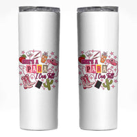 Funny Western Teacher Aide Graphic Skinny Tumbler She's A Para I Can Tell