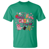 Funny Western Teacher Aide Graphic T Shirt She's A Para I Can Tell