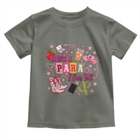 Funny Western Teacher Aide Graphic Toddler T Shirt She's A Para I Can Tell