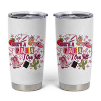 Funny Western Teacher Aide Graphic Tumbler Cup She's A Para I Can Tell