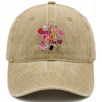 Funny Western Teacher Aide Graphic Washed Cotton Baseball Cap She's A Para I Can Tell