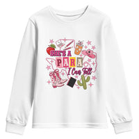 Funny Western Teacher Aide Graphic Youth Sweatshirt She's A Para I Can Tell