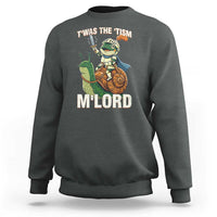 Funny Medieval Knight Frog Meme With Sword Sweatshirt Twas The Tism MLord