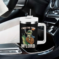 Funny Medieval Knight Frog Meme With Sword Tumbler With Handle Twas The Tism MLord