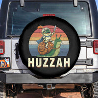 Funny Huzzah Frog Meme Spare Tire Cover Medieval Knight With Sword Graphic