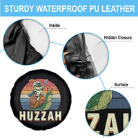 Funny Huzzah Frog Meme Spare Tire Cover Medieval Knight With Sword Graphic
