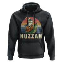 Funny Huzzah Frog Meme Hoodie Medieval Knight With Sword Graphic