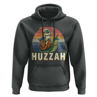 Funny Huzzah Frog Meme Hoodie Medieval Knight With Sword Graphic