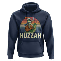 Funny Huzzah Frog Meme Hoodie Medieval Knight With Sword Graphic