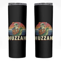 Funny Huzzah Frog Meme Skinny Tumbler Medieval Knight With Sword Graphic