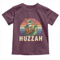 Funny Huzzah Frog Meme Toddler T Shirt Medieval Knight With Sword Graphic
