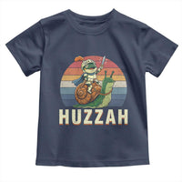 Funny Huzzah Frog Meme Toddler T Shirt Medieval Knight With Sword Graphic