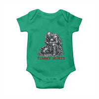 Funny Tummy Hurts Medieval Knight Baby Onesie Dark Fantasy Warrior Meme Graphic