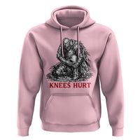Funny Knees Hurt Medieval Knight Hoodie Dark Fantasy Sword Warrior Humor