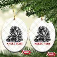 Funny Knees Hurt Medieval Knight Ceramic Ornament Dark Fantasy Sword Warrior Humor