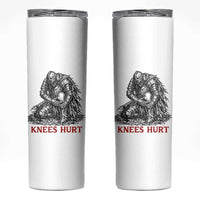 Funny Knees Hurt Medieval Knight Skinny Tumbler Dark Fantasy Sword Warrior Humor